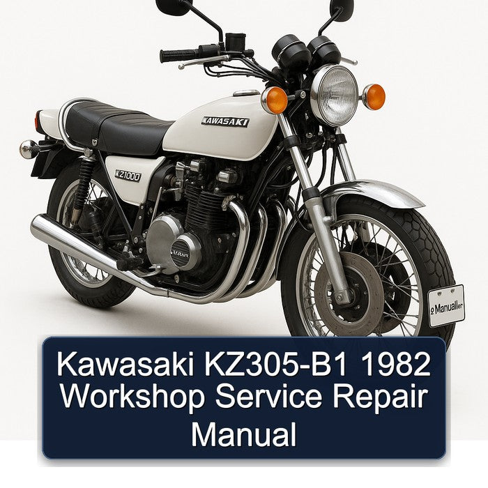 1982 Kawasaki KZ Series KZ305-B1 Service Repair Workshop Manual PDF