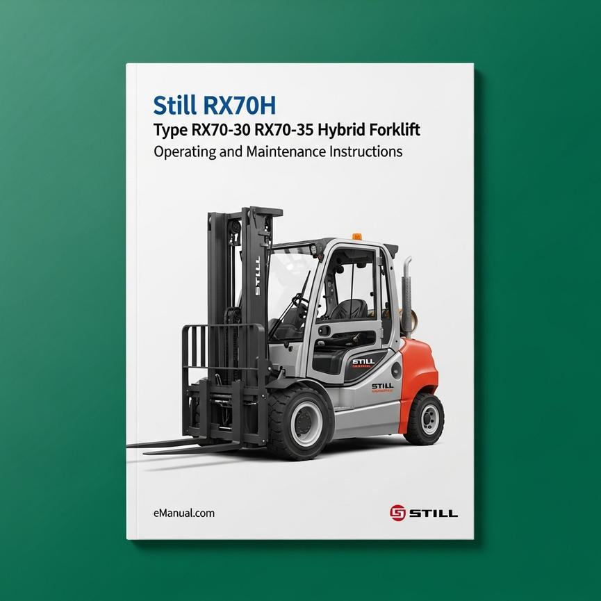 Still Hybrid Forklift RX70H Type RX70-30 RX70-35: 7323 7324 Operating and Maintenance Instructions