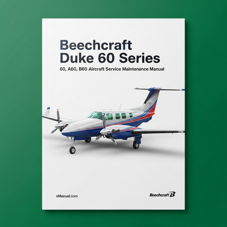 Beechcraft Duke 60 Series 60 A60 B60 Service Maintenance Manual-Improved-PDF