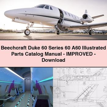 Beechcraft Duke 60 Series 60 A60 Illustrated Parts Catalog Manual-Improved-