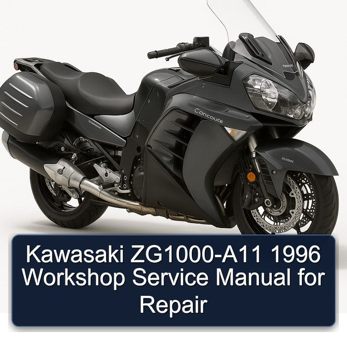 1996 Kawasaki Concours Models Zg1000-a11 Service Repair Workshop Manual PDF