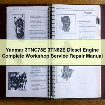 Yanmar 3tnc78e 3tn82e Diesel Engine Service Repair Workshop Manual PDF