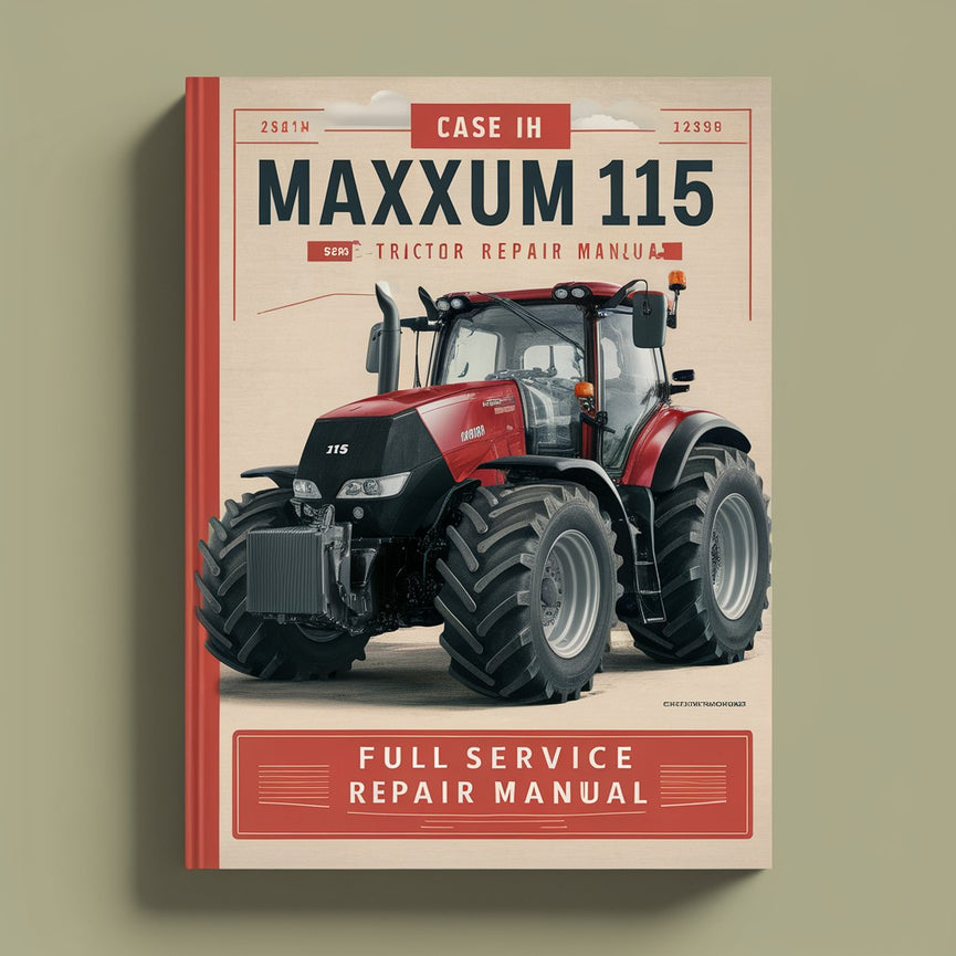 CASE IH MAXXUM 115 Tractor Full Service Repair Manual