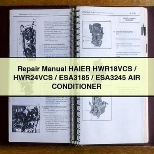 Repair Manual HAIER HWR18VCS / HWR24VCS / ESA3185 / ESA3245 AIR CONDITIONER PDF Download