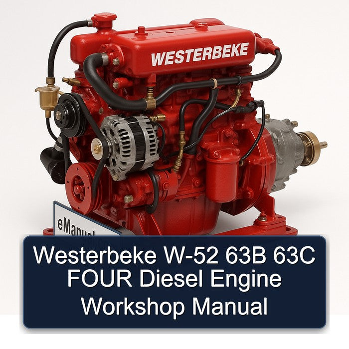Westerbeke W-52 63B 63C Four Diesel Engine Service Repair Workshop Manual PDF