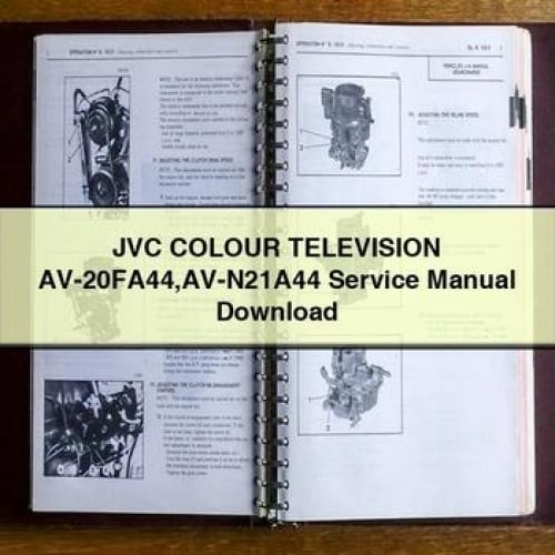 JVC COLOUR TELEVISION AV-20FA44 AV-N21A44 Service Manual Download PDF