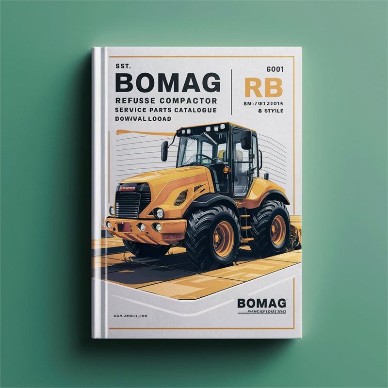 Bomag BC601 RB Refuse Compactor Sn101570110101-101570110512 Parts Catalog PDF
