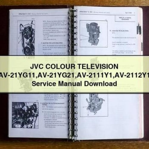 JVC COLOUR TELEVISION AV-21YG11 AV-21YG21 AV-2111Y1 AV-2112Y1 Service Manual Download PDF