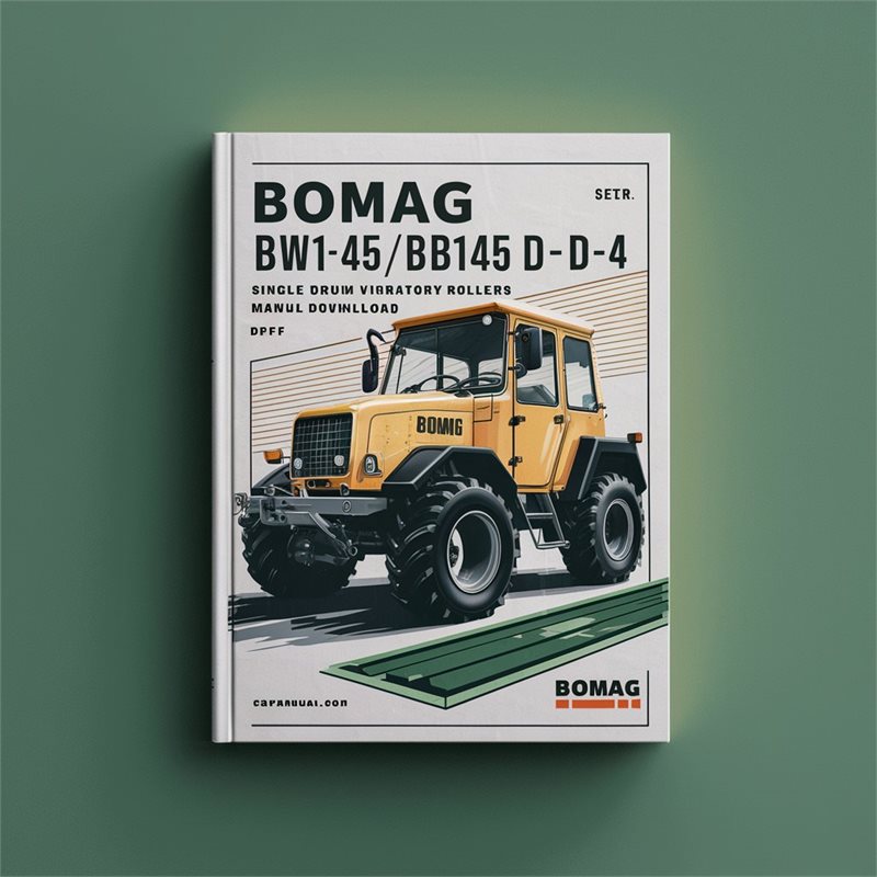 Bomag BW145 D-40/bw145 D-4 Single Drum Vibratory Rollers Sn901581621001-901581629999 Parts Catalog PDF