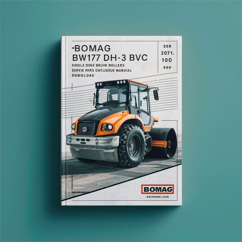 Bomag BW177 DH-3 BVC Single Drum Vibratory Rollers Sn101581101011-101581109999 Parts Catalog PDF