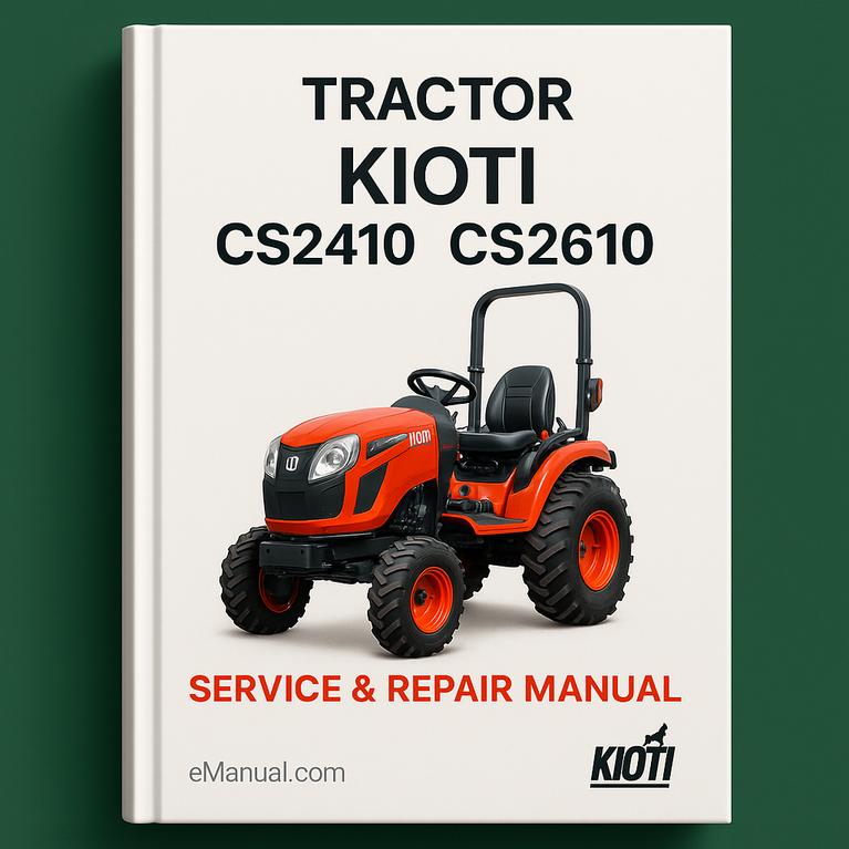 Kioti Daedong CS2410 CS2610 Traktor Wartungs- und Reparaturhandbuch