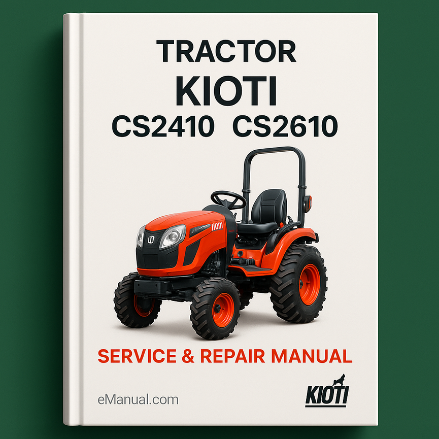 Kioti Daedong CS2410 CS2610 Traktor Wartungs- und Reparaturhandbuch