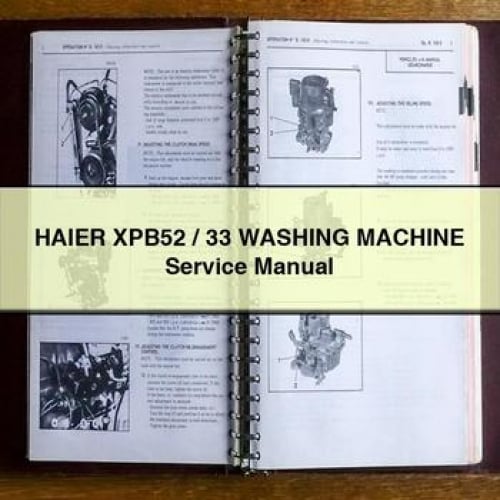 HAIER XPB52 / 33 WASHING MACHINE Service Manual PDF Download