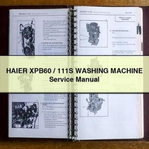 HAIER XPB60 / 111S WASHING MACHINE Service Manual PDF Download