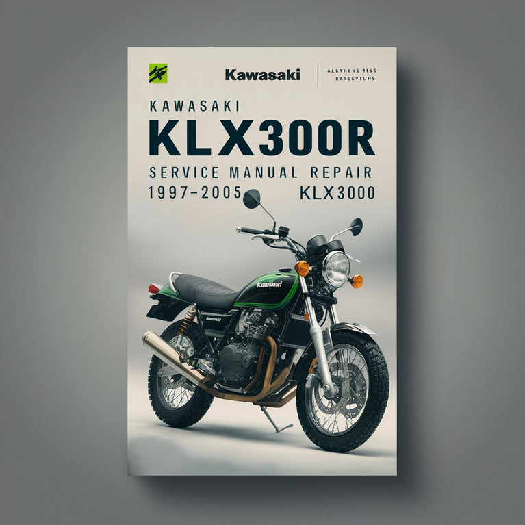 Kawasaki KLX300R Service Manual Repair 1997-2005 KLX300