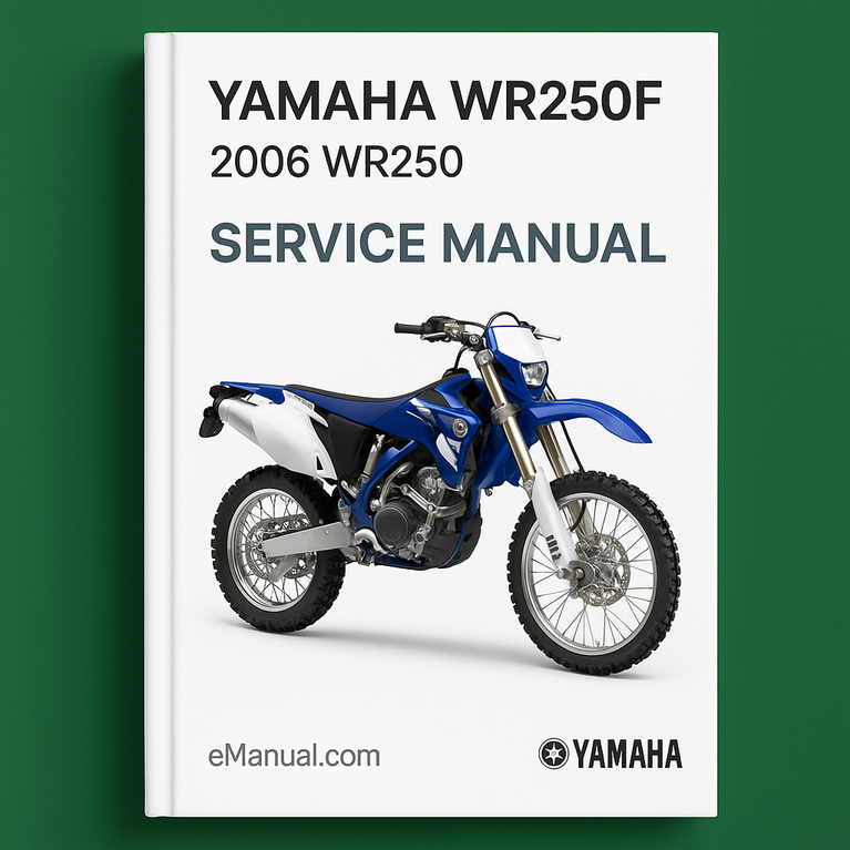 Yamaha WR250F Service Manual Repair 2006 WR250
