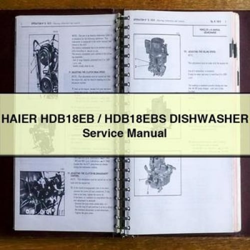 HAIER HDB18EB / HDB18EBS DISHWASHER Service Manual PDF Download