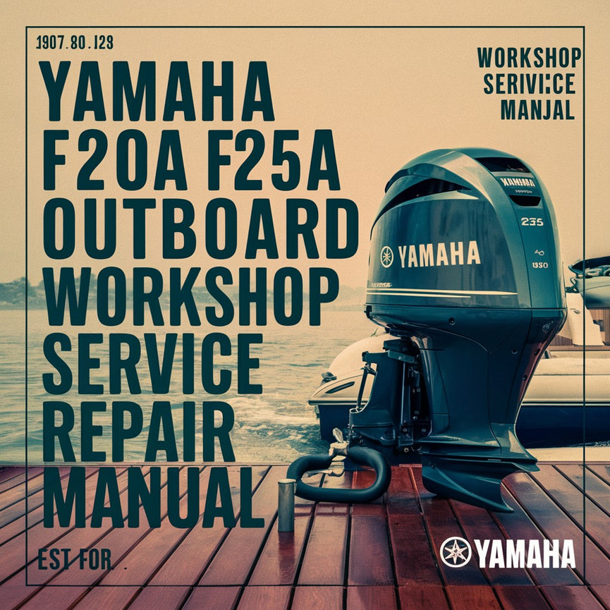 Yamaha F20A F25A F25X OUTBOARD Werkstatt-Servicehandbuch PDF-Download