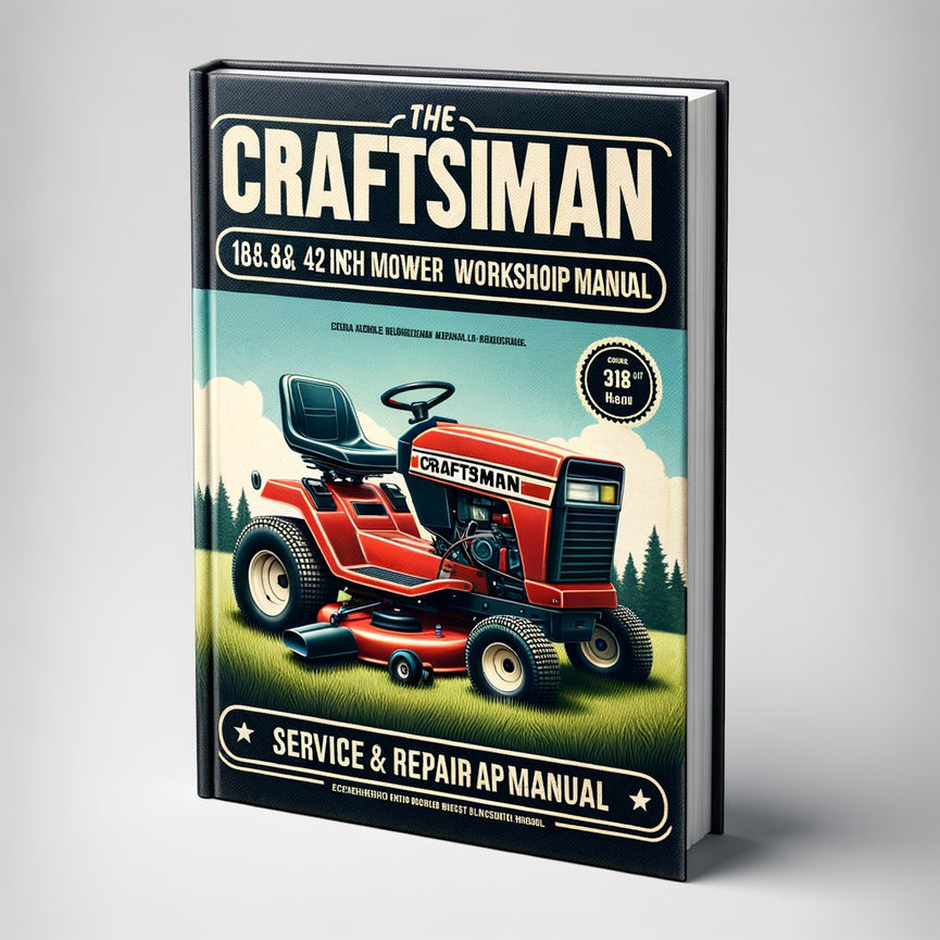 Craftsman Rasentraktor 18.5 He 42 Zoll Rasenmäher Service- und Reparaturwerkstatthandbuch PDF herunterladen