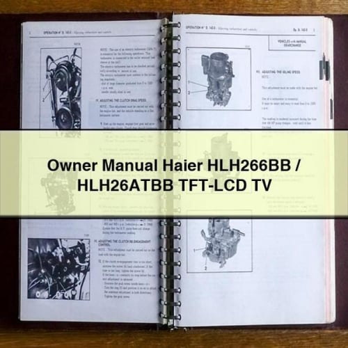 Owner Manual Haier HLH266BB / HLH26ATBB TFT-LCD TV PDF Download