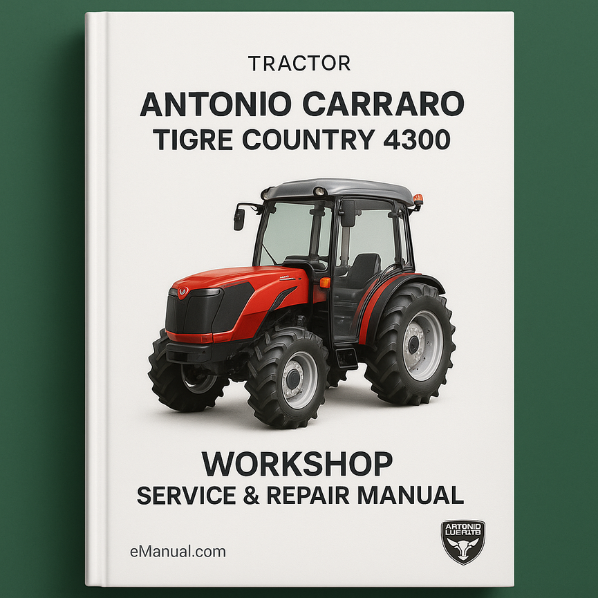 Antonio Carraro Tigre Country 4300 Workshop Service Repair Manual