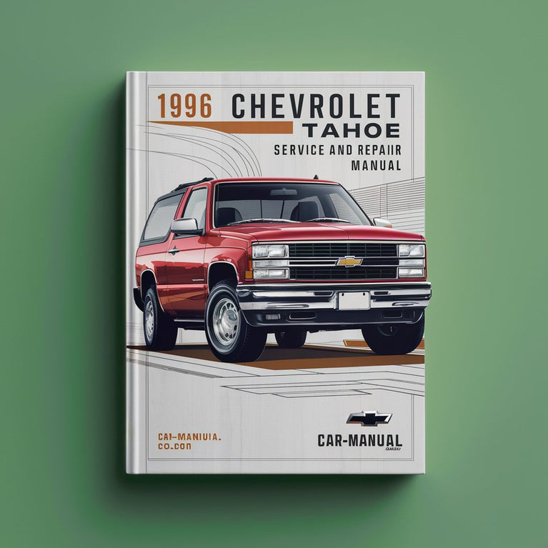 1996 Chevrolet Tahoe Manual de servicio y reparación Descargar PDF