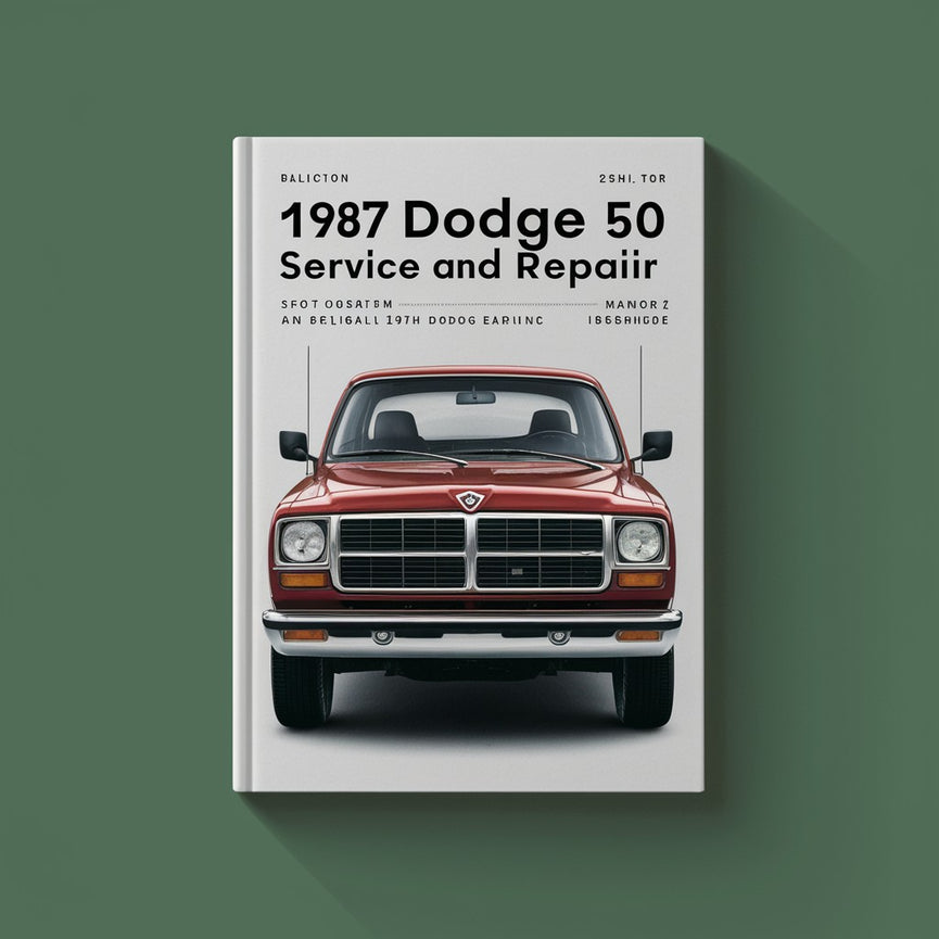 1987 Dodge Ram 50 Manual de servicio y reparación PDF