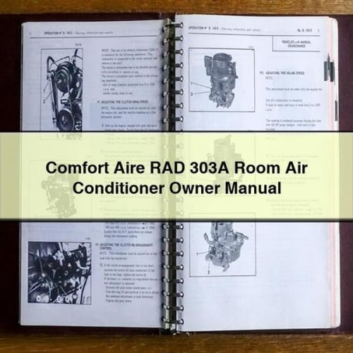 Comfort Aire RAD 303A Room Air Conditioner Owner Manual PDF Download