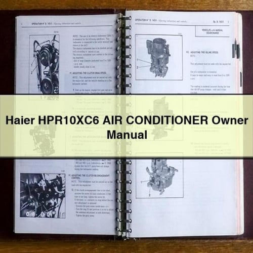 Haier HPR10XC6 AIR CONDITIONER Owner Manual PDF Download