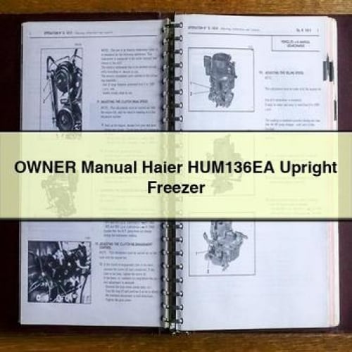 Owner Manual Haier HUM136EA Upright Freezer PDF Download