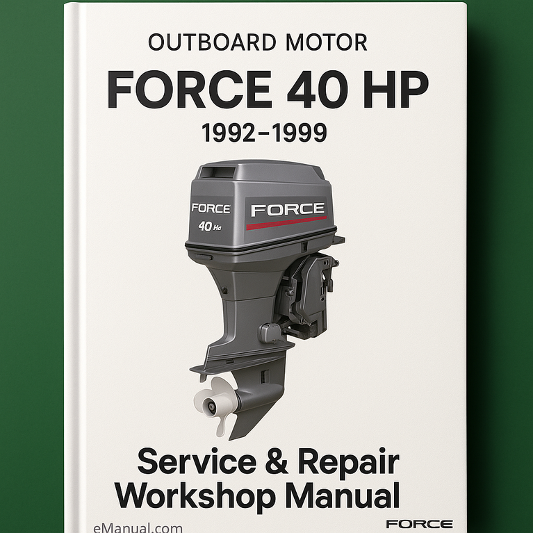Force 40 HP 1992-1999 Service Repair Workshop Manual