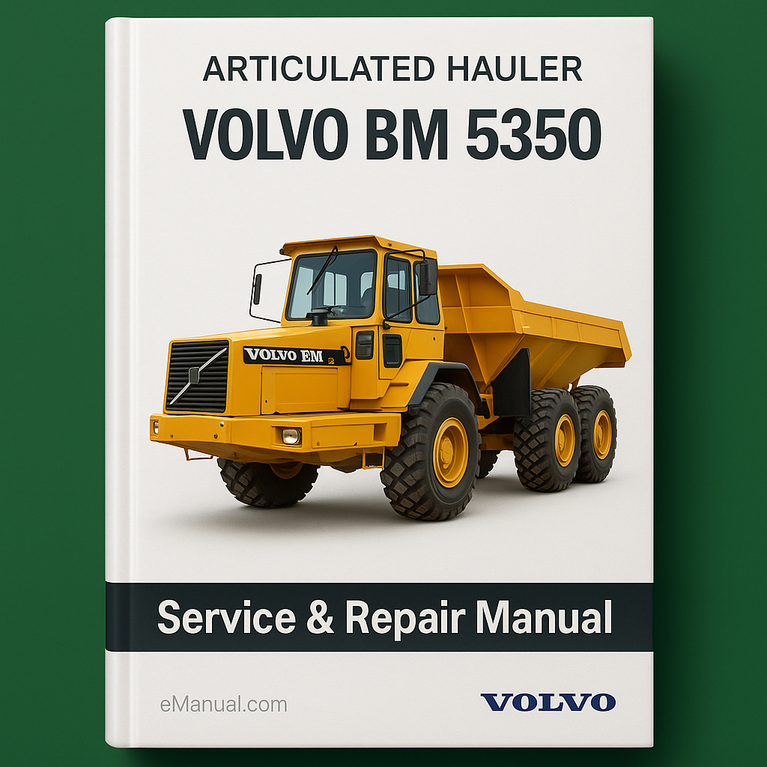 VOLVO BM 5350 ARTICULATED HAULER Service & Repair Manual
