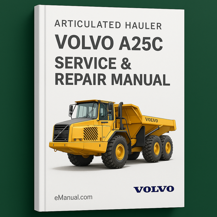 VOLVO A25C ARTICULATED HAULER Service & Repair Manual