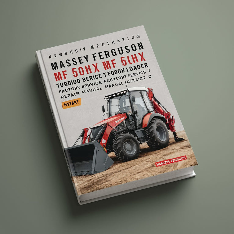 Massey Ferguson MF 50H MF 50HX MF 60HX Turbo Series T Backhoe Loader Factory Service and Repair Workshop Manual