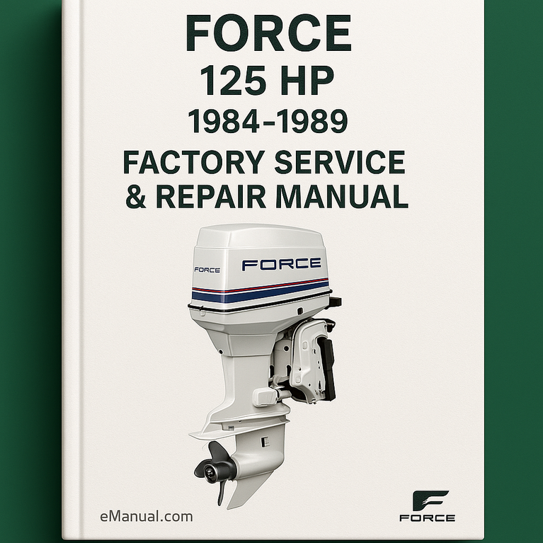 Force 125 HP 1984-1989 Factory Service Repair Manual