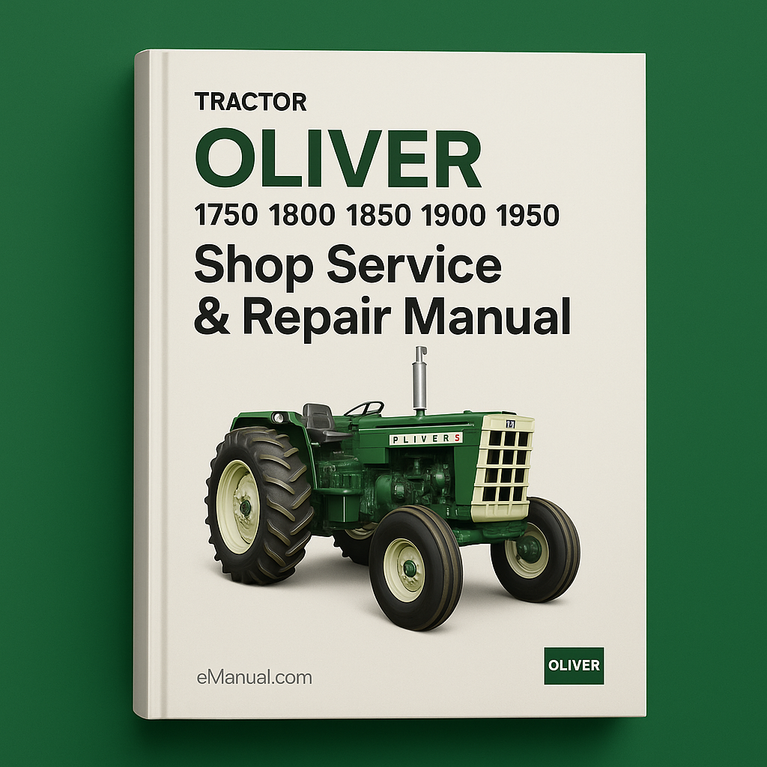 Oliver 1750 1800 1850 1900 1950 Tractor Shop Service Repair Manual-Improved-PDF