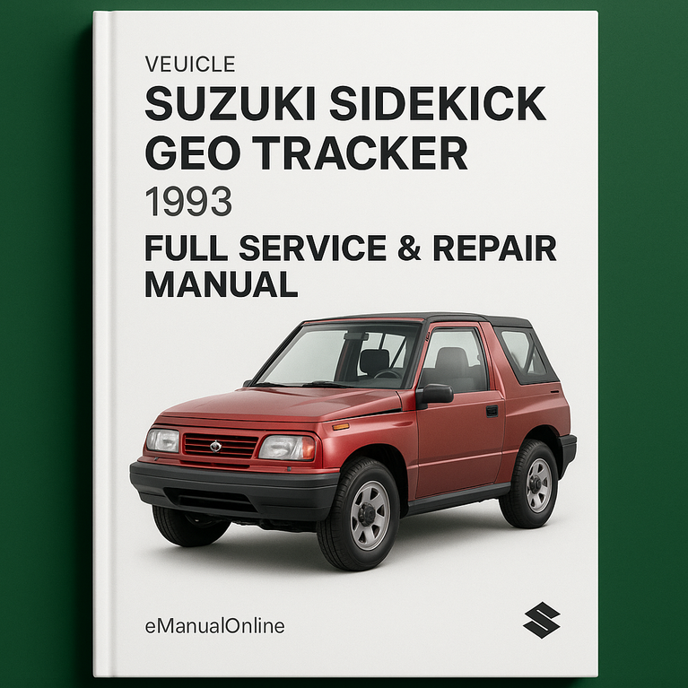 Suzuki Sidekick Geo Tracker 1993 Full Service Repair Manual