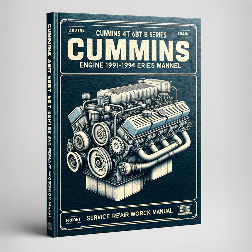 Cummins 4BT 6BT B Series Engine 1991-1994 Service Repair Workshop Manual