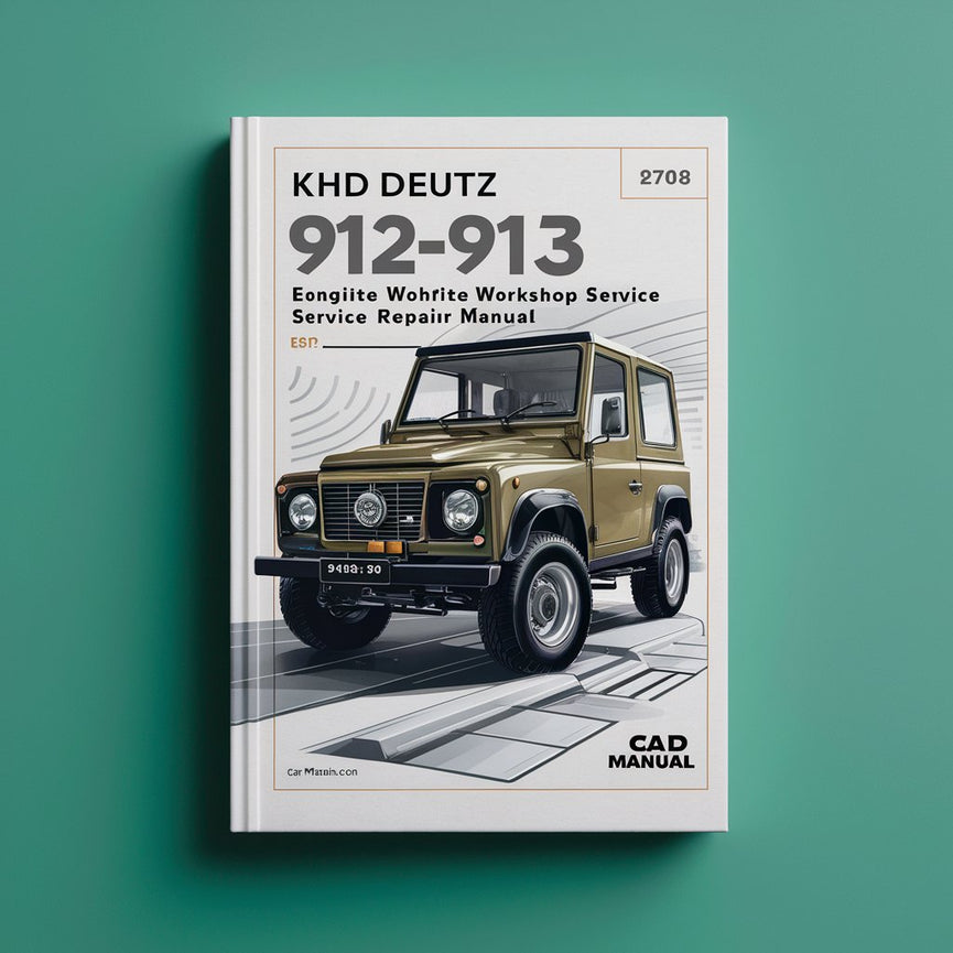 KHD Deutz 912-913 FL912.B FL 913-C Engine Complete Workshop Service Repair Manual PDF Download