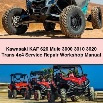 Kawasaki KAF 620 Mule 3000 3010 3020 Trans 4x4 Service Repair Workshop Manual