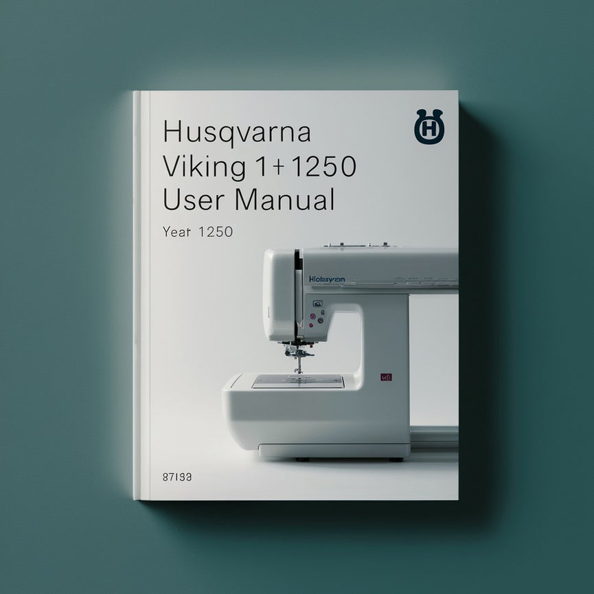 Husqvarna viking 1+ 1250 embroidery user Manual