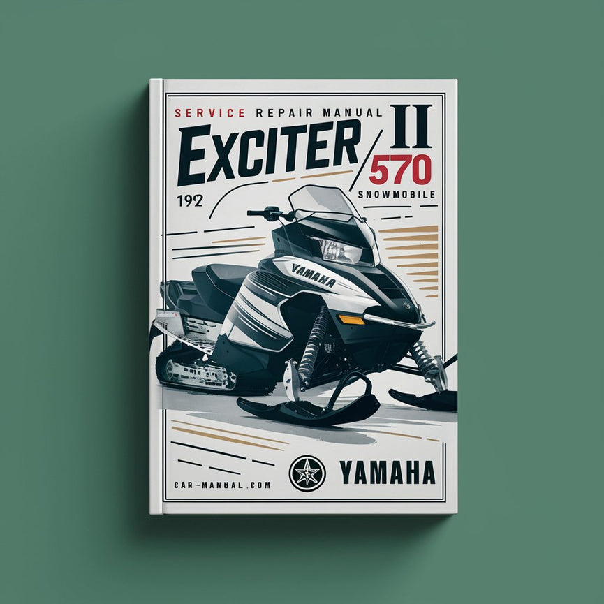 Yamaha Exciter II 570 EX570 moto de nieve 1991 1992 1993 Manual de servicio de reparación Descargar PDF