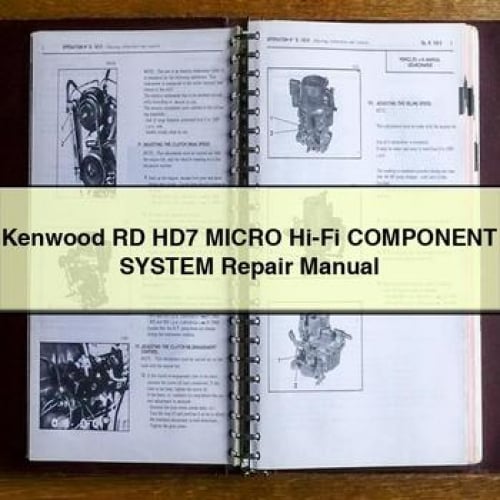 Kenwood RD HD7 MICRO Hi-Fi Component System Repair Manual PDF Download