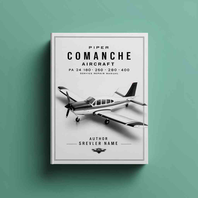 Piper Comanche Aircraft PA 24 180 250 260 400 Service Repair Workshop Manual  Pdf