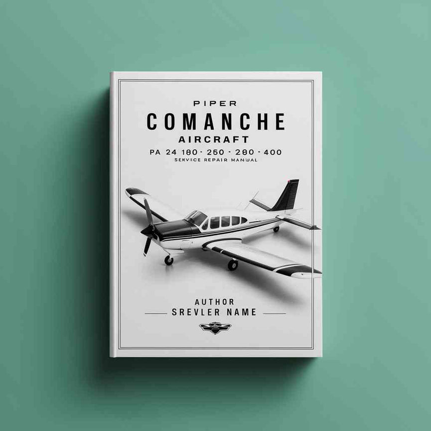 Piper Comanche Aircraft PA 24 180 250 260 400 Service Repair Workshop Manual Download Pdf
