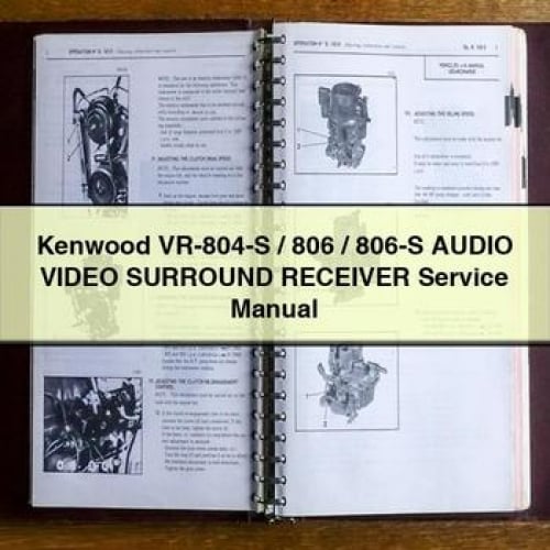 Kenwood VR-804-S / 806 / 806-S AUDIO Video SURROUND Receiver Service Manual PDF Download