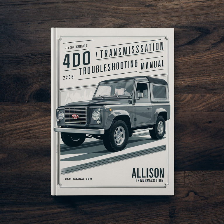 Allison Transmission 4700 RDS TROUBLESHOOTING Manual