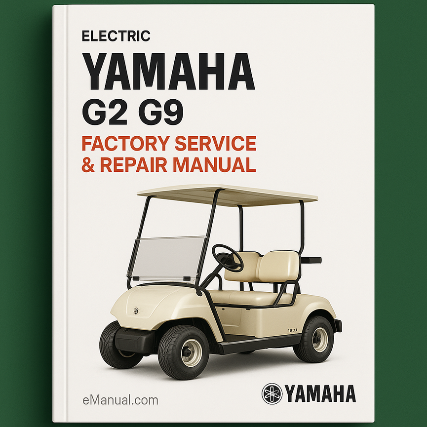 Yamaha Electric Gas Golf Cart G2 G9 Factory Service Repair Manual