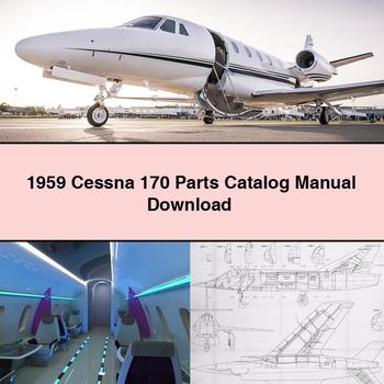 1959 Cessna 170 Parts Catalog Manual PDF Download