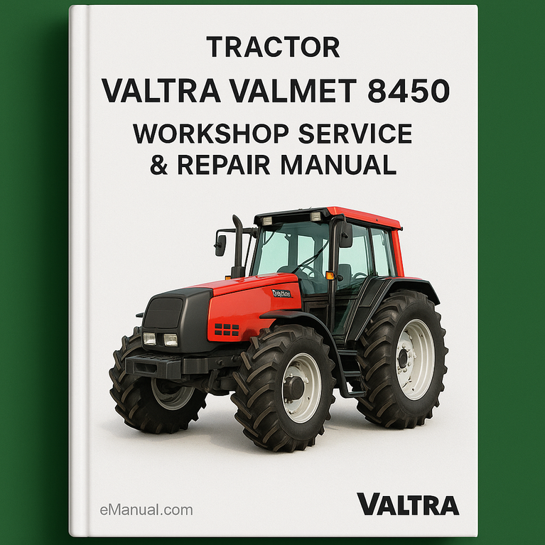Valtra Valmet 8450 Tractor Workshop Service Repair Manual